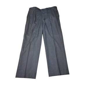 ORVIS Men's Wool Dress Pants Charcoal Gray Flat Front Size 38X29